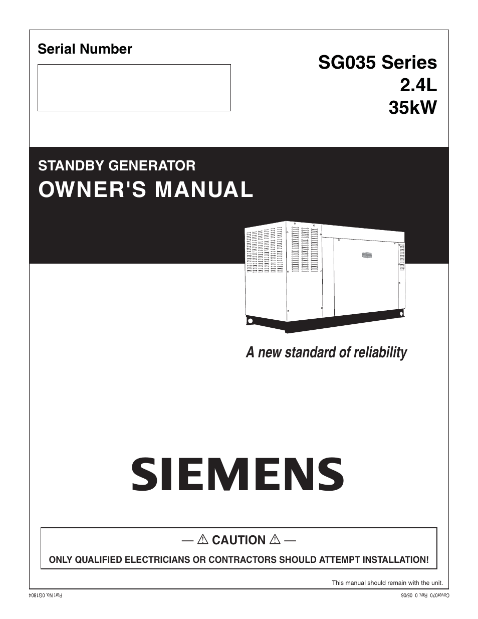 Siemens SG035 User Manual | 64 pages