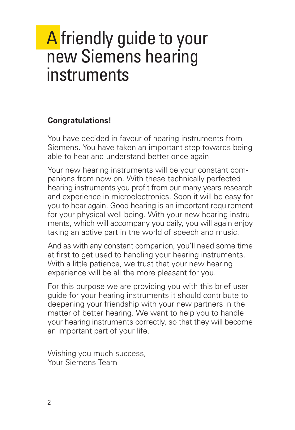 Siemens 2 D SP User Manual | Page 2 / 36