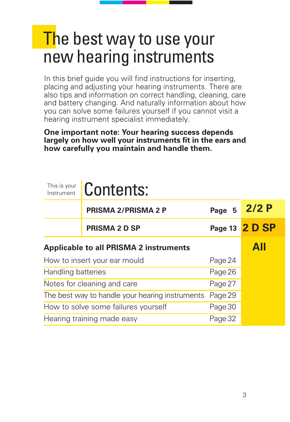 Siemens 2 D SP User Manual | Page 3 / 36