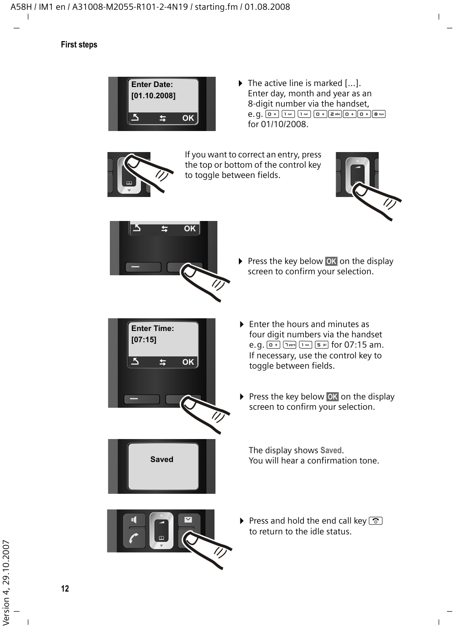 Siemens GIGASET A58H User Manual | Page 13 / 36