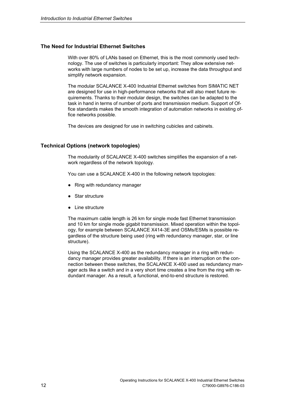 Siemens X-400 User Manual | Page 12 / 148
