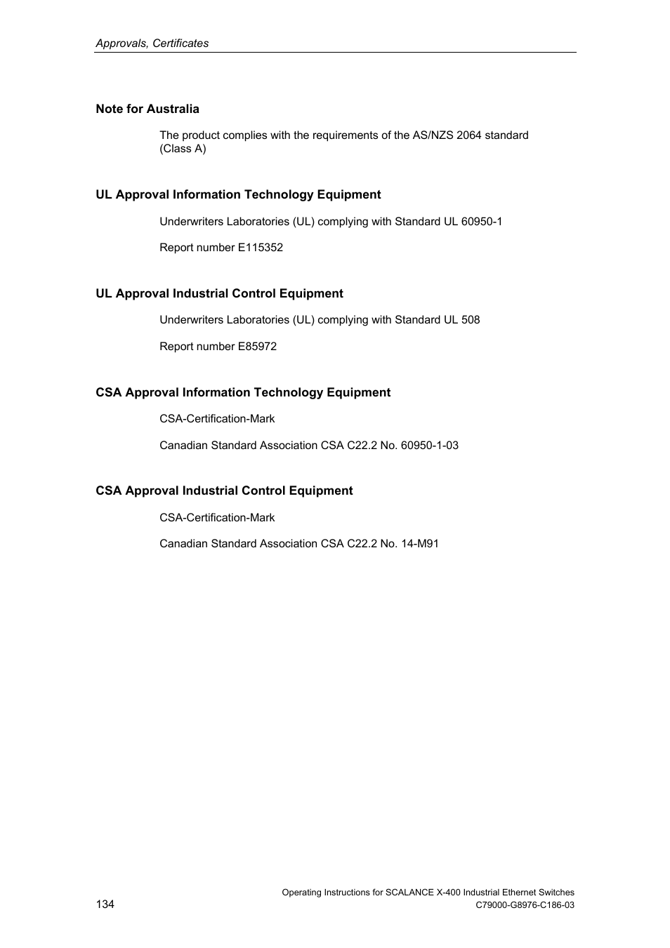 Siemens X-400 User Manual | Page 134 / 148