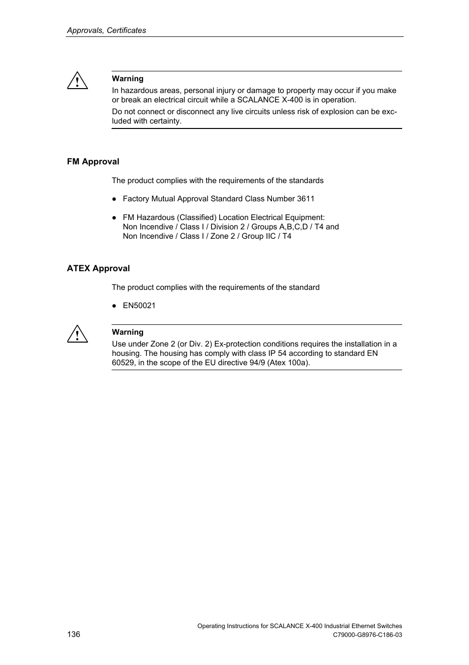 Siemens X-400 User Manual | Page 136 / 148