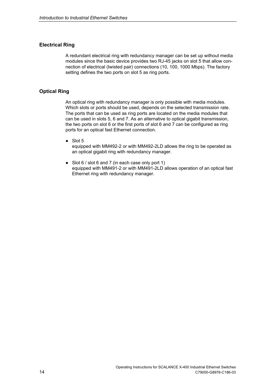 Siemens X-400 User Manual | Page 14 / 148