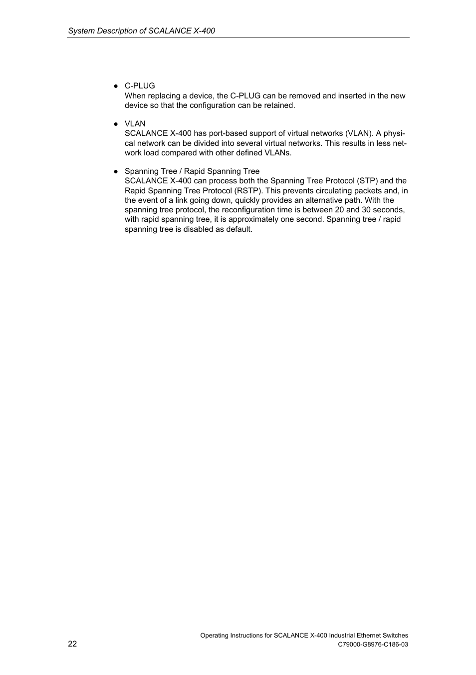 Siemens X-400 User Manual | Page 22 / 148