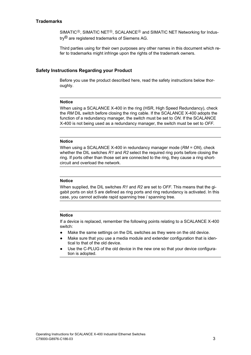 Siemens X-400 User Manual | Page 3 / 148