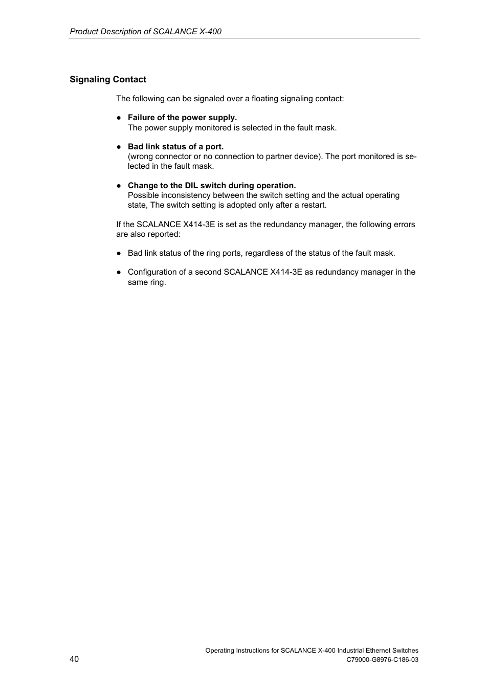 Siemens X-400 User Manual | Page 40 / 148