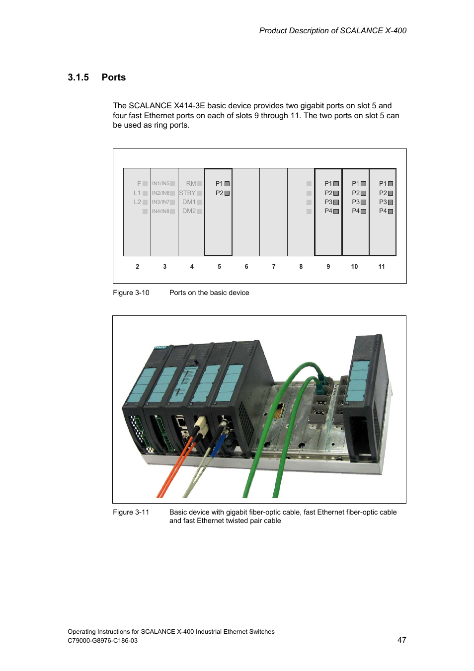 5 ports | Siemens X-400 User Manual | Page 47 / 148