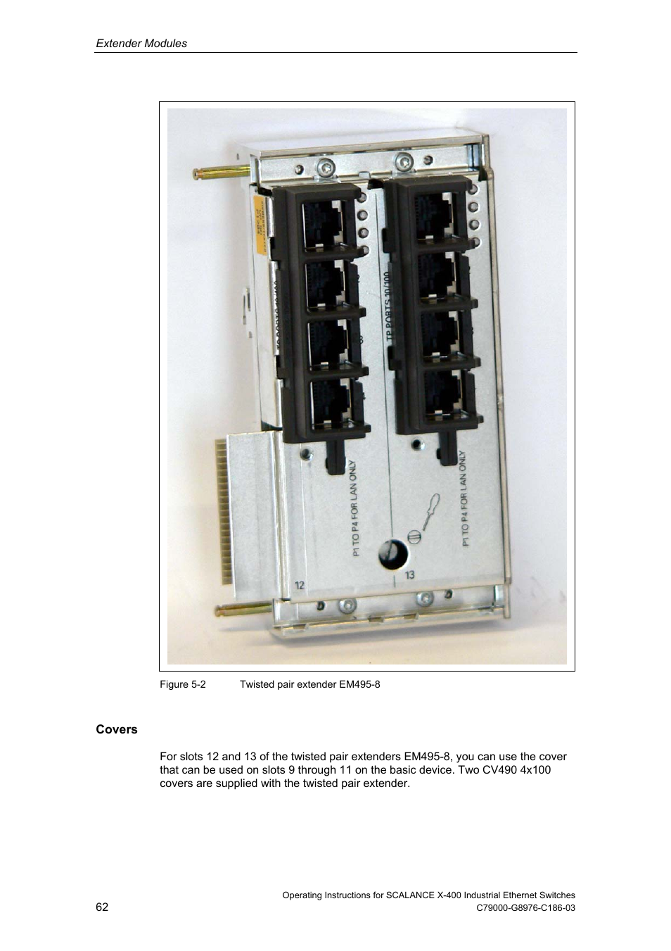 Siemens X-400 User Manual | Page 62 / 148