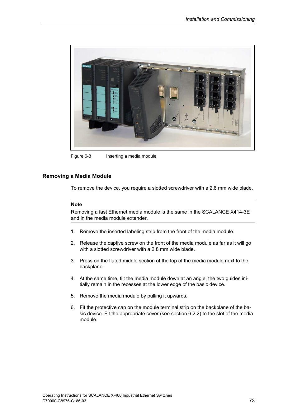 Siemens X-400 User Manual | Page 73 / 148
