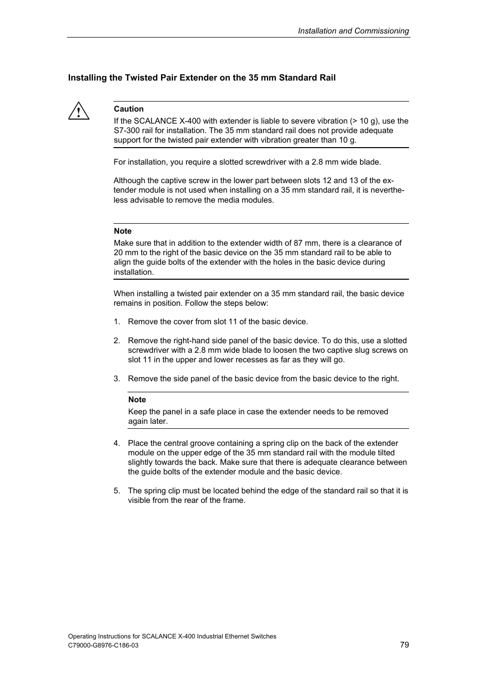 Siemens X-400 User Manual | Page 79 / 148