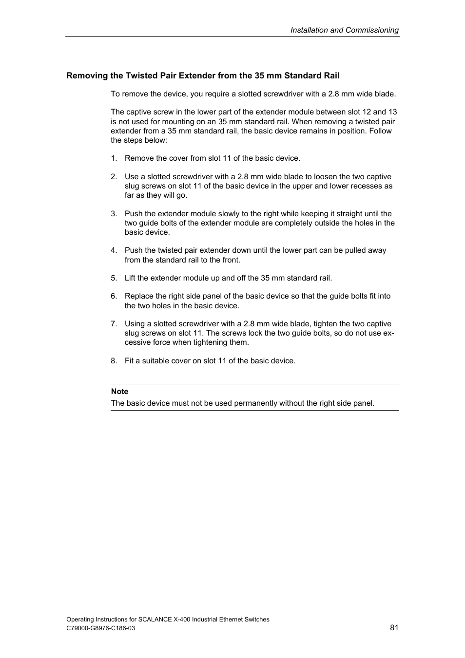 Siemens X-400 User Manual | Page 81 / 148