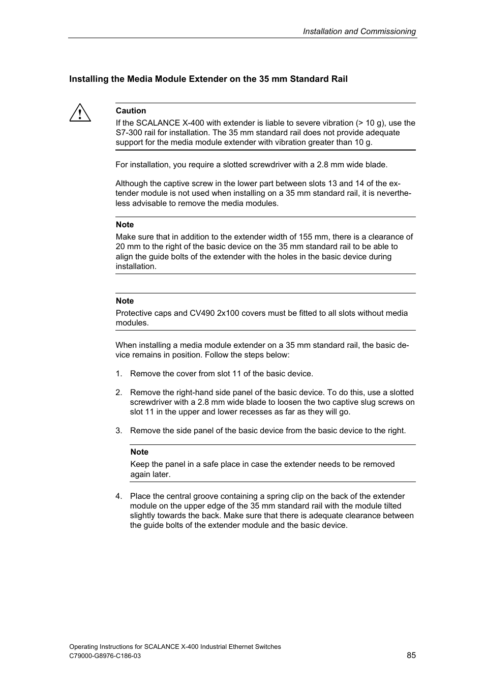 Siemens X-400 User Manual | Page 85 / 148