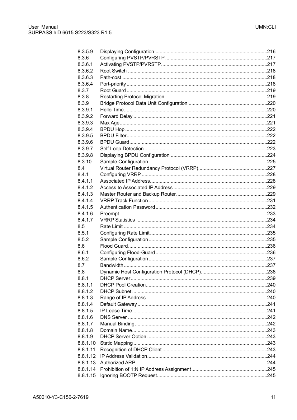 Siemens S223 User Manual | Page 11 / 381