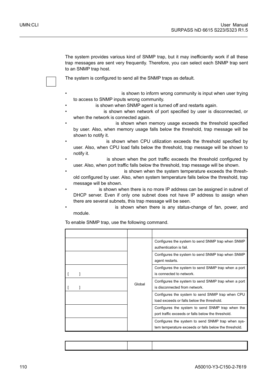 3 enabling snmp trap | Siemens S223 User Manual | Page 110 / 381