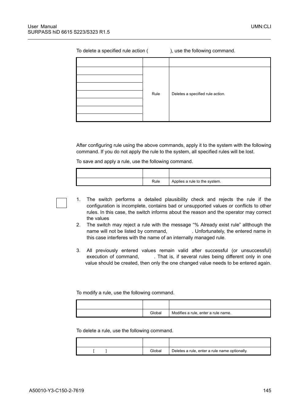 5 applying rule, 6 modifying and deleting rule | Siemens S223 User Manual | Page 145 / 381