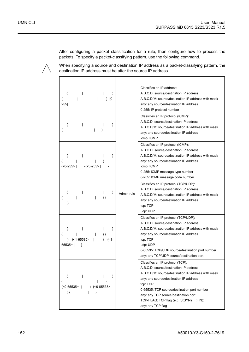 3 packet classification | Siemens S223 User Manual | Page 152 / 381