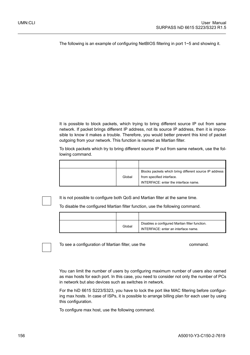 8 martian filtering, 9 max host, Martian filtering | Max host | Siemens S223 User Manual | Page 156 / 381