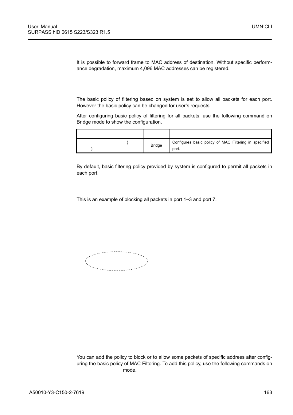 12 mac filtering, 1 default policy of mac filtering, 2 adding policy of mac filter | Mac filtering, Default policy of mac filtering, Adding policy of mac filter | Siemens S223 User Manual | Page 163 / 381