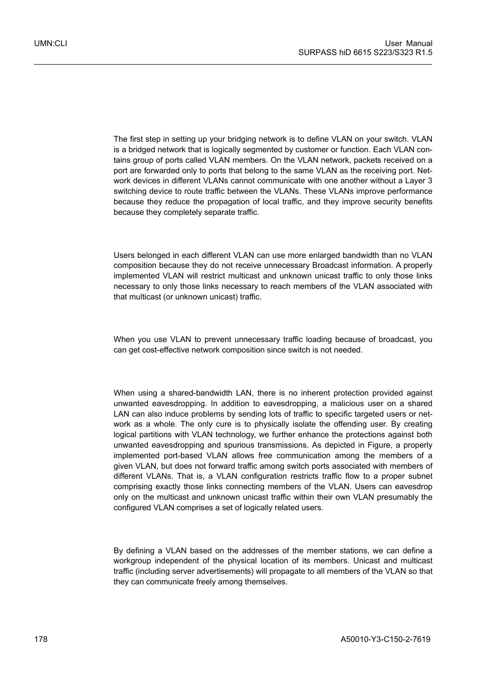 8 system main functions, 1 vlan, System main functions | Vlan | Siemens S223 User Manual | Page 178 / 381