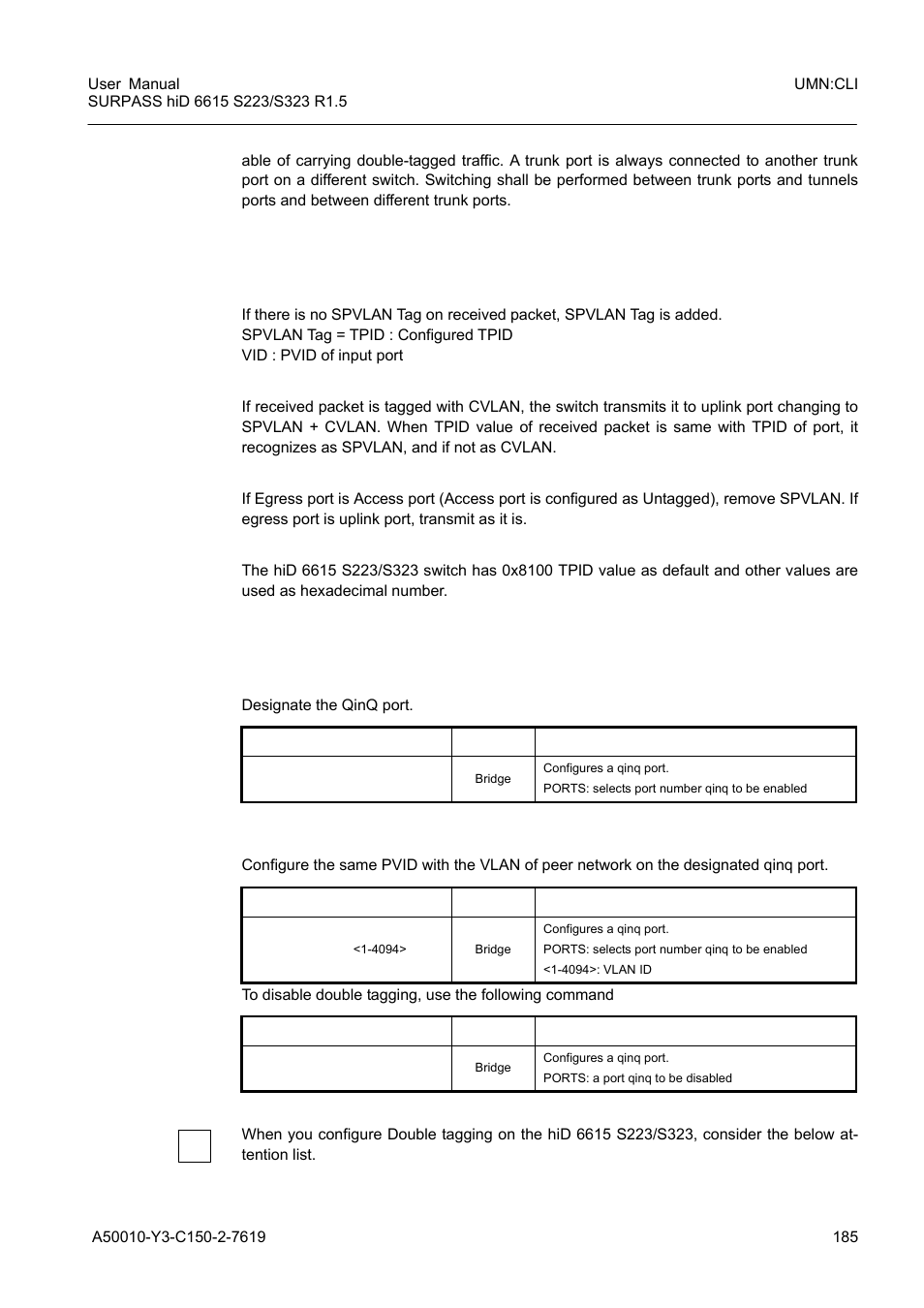 1 double tagging operation, 2 double tagging configuration | Siemens S223 User Manual | Page 185 / 381