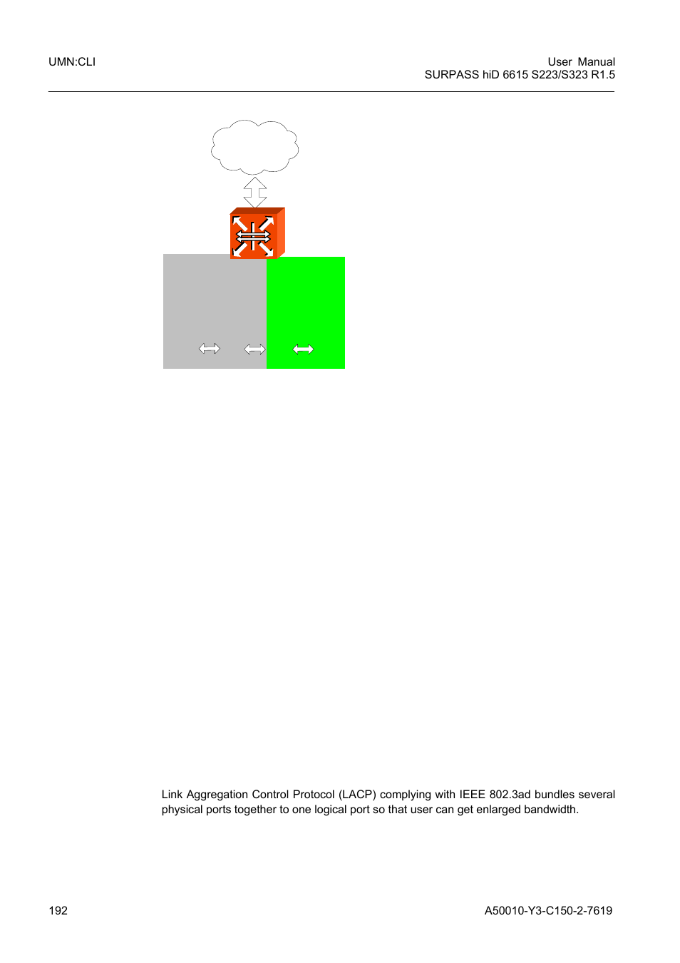 2 link aggregation, Link aggregation | Siemens S223 User Manual | Page 192 / 381