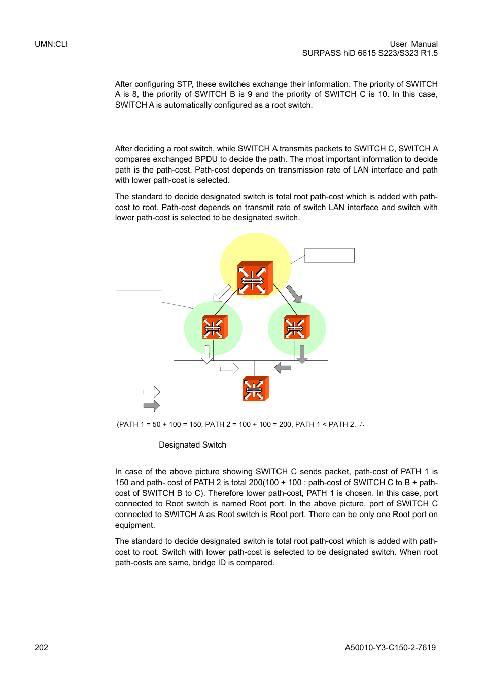 Fig. 8.11, Designated switch | Siemens S223 User Manual | Page 202 / 381