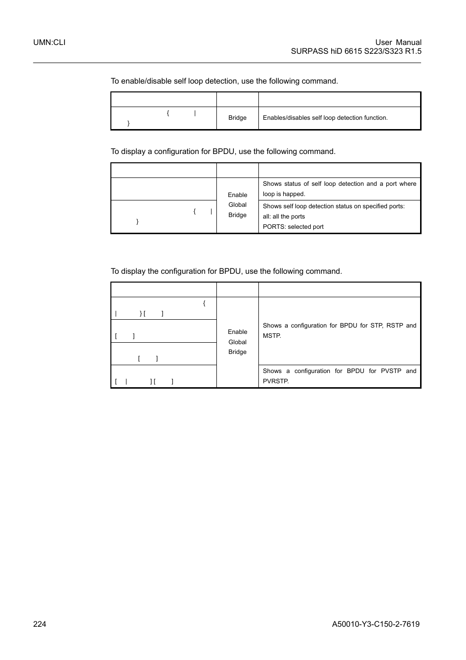 8 displaying bpdu configuration | Siemens S223 User Manual | Page 224 / 381