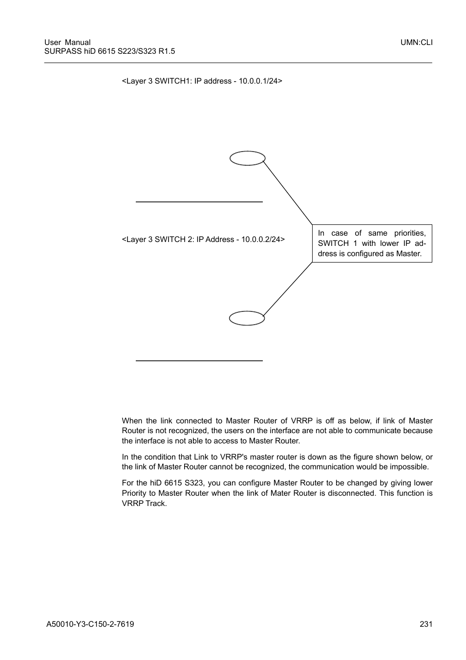 4 vrrp track function | Siemens S223 User Manual | Page 231 / 381