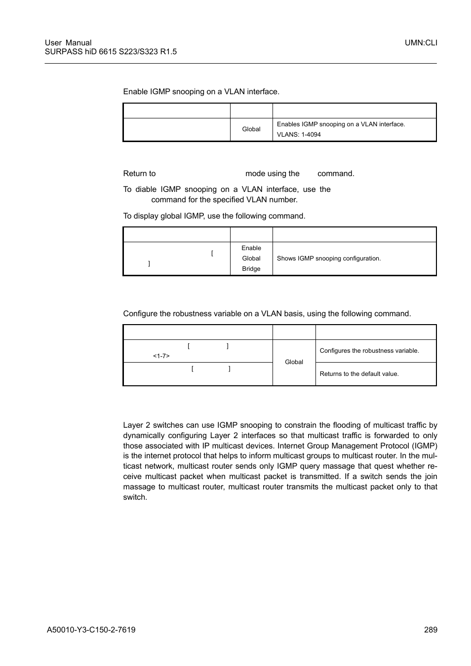 2 robustness count for igmp v2 snooping, 5 igmp v2 snooping, 2 robustness count for igmp v2 snooping 9.2.5 | Igmp v2 snooping | Siemens S223 User Manual | Page 289 / 381