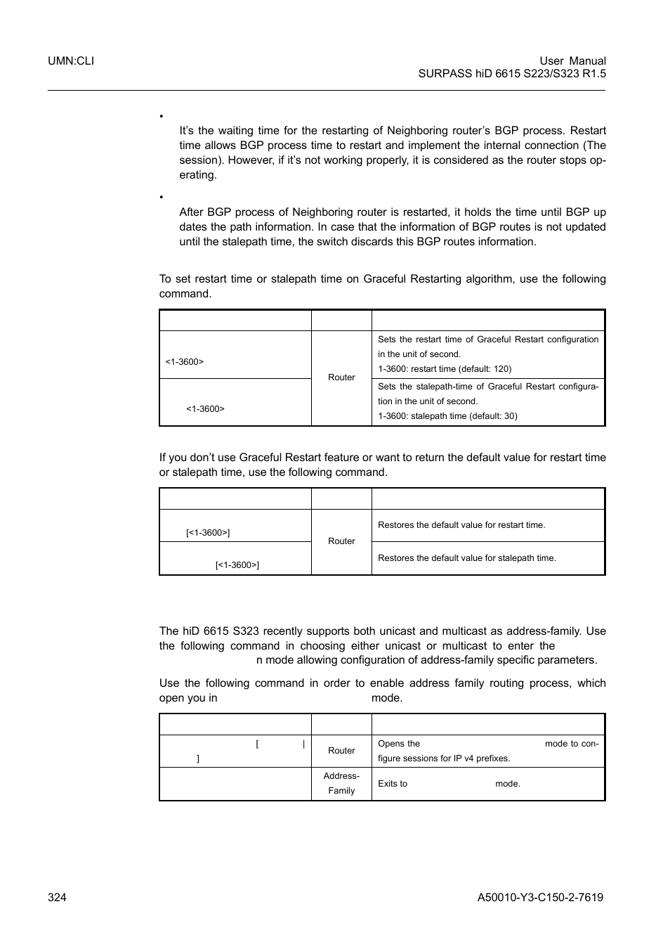 3 ip address family, Ip address family | Siemens S223 User Manual | Page 324 / 381