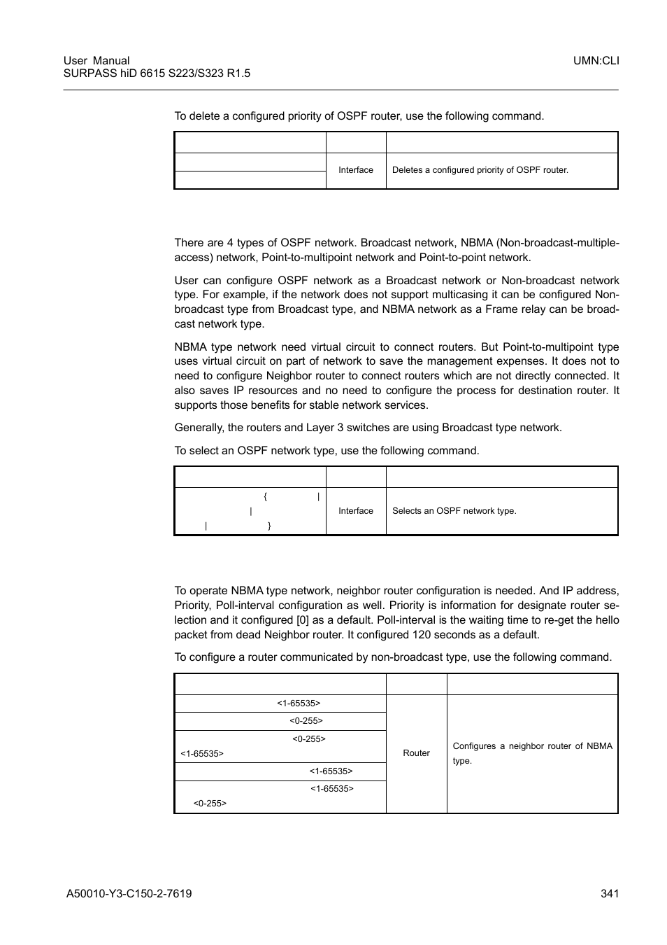 8 ospf network type, 5 non-broadcast network, 8 ospf network type 10.2.5 | Non-broadcast network | Siemens S223 User Manual | Page 341 / 381