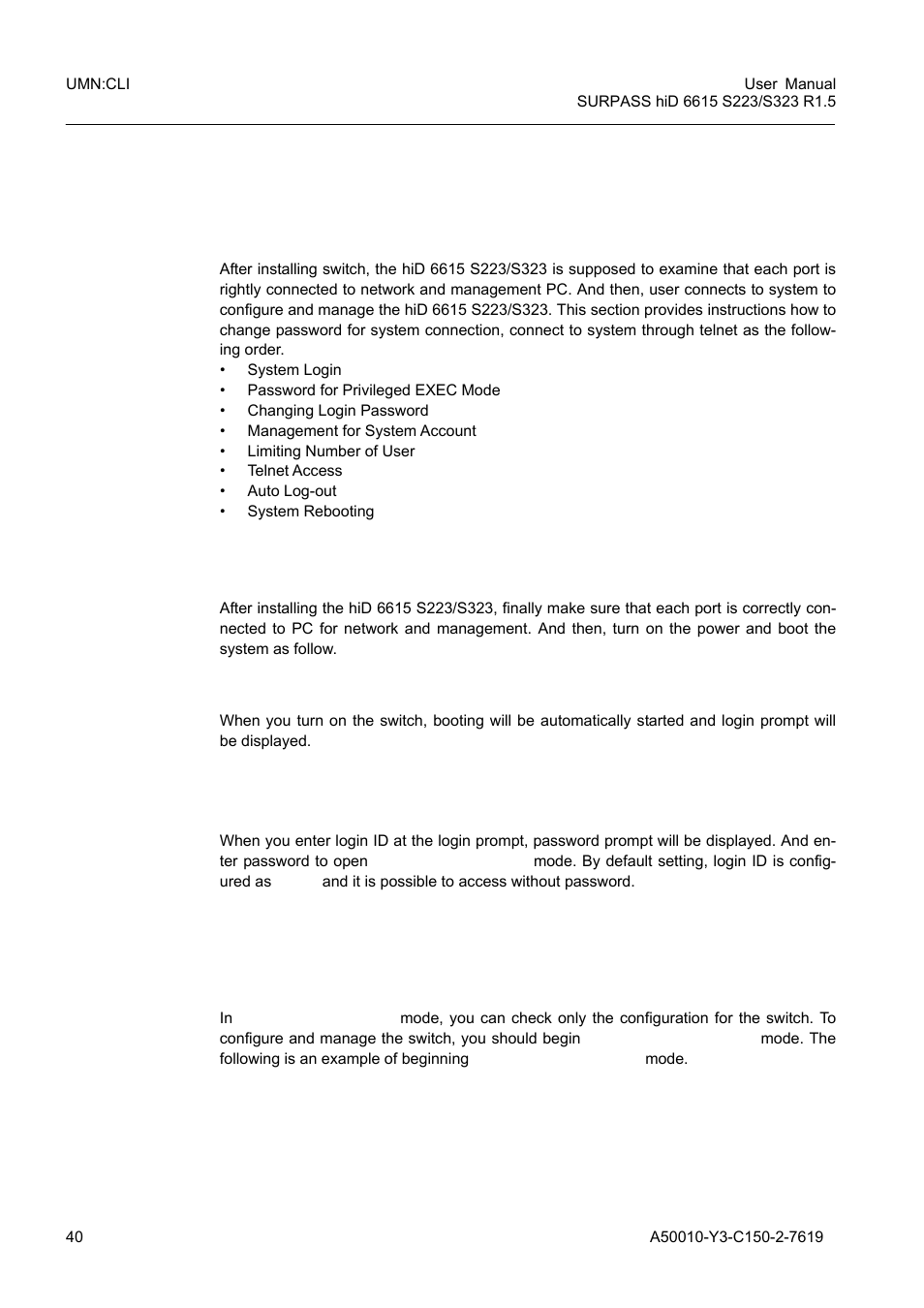 4 system connection and ip address, 1 system connection, 1 system login | System connection and ip address, System connection, System login | Siemens S223 User Manual | Page 40 / 381