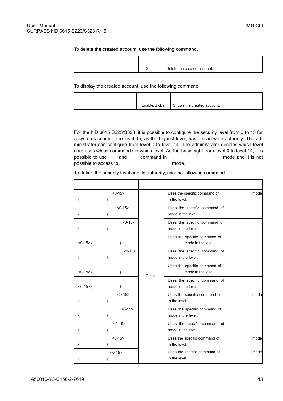 2 configuring security level | Siemens S223 User Manual | Page 43 / 381