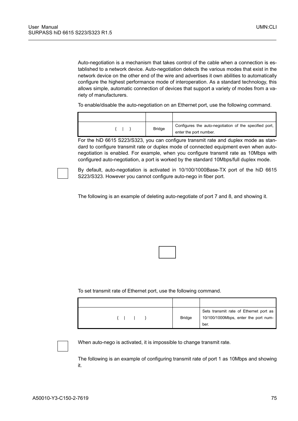 2 auto-negotiation, 3 transmit rate, Auto-negotiation | Transmit rate | Siemens S223 User Manual | Page 75 / 381