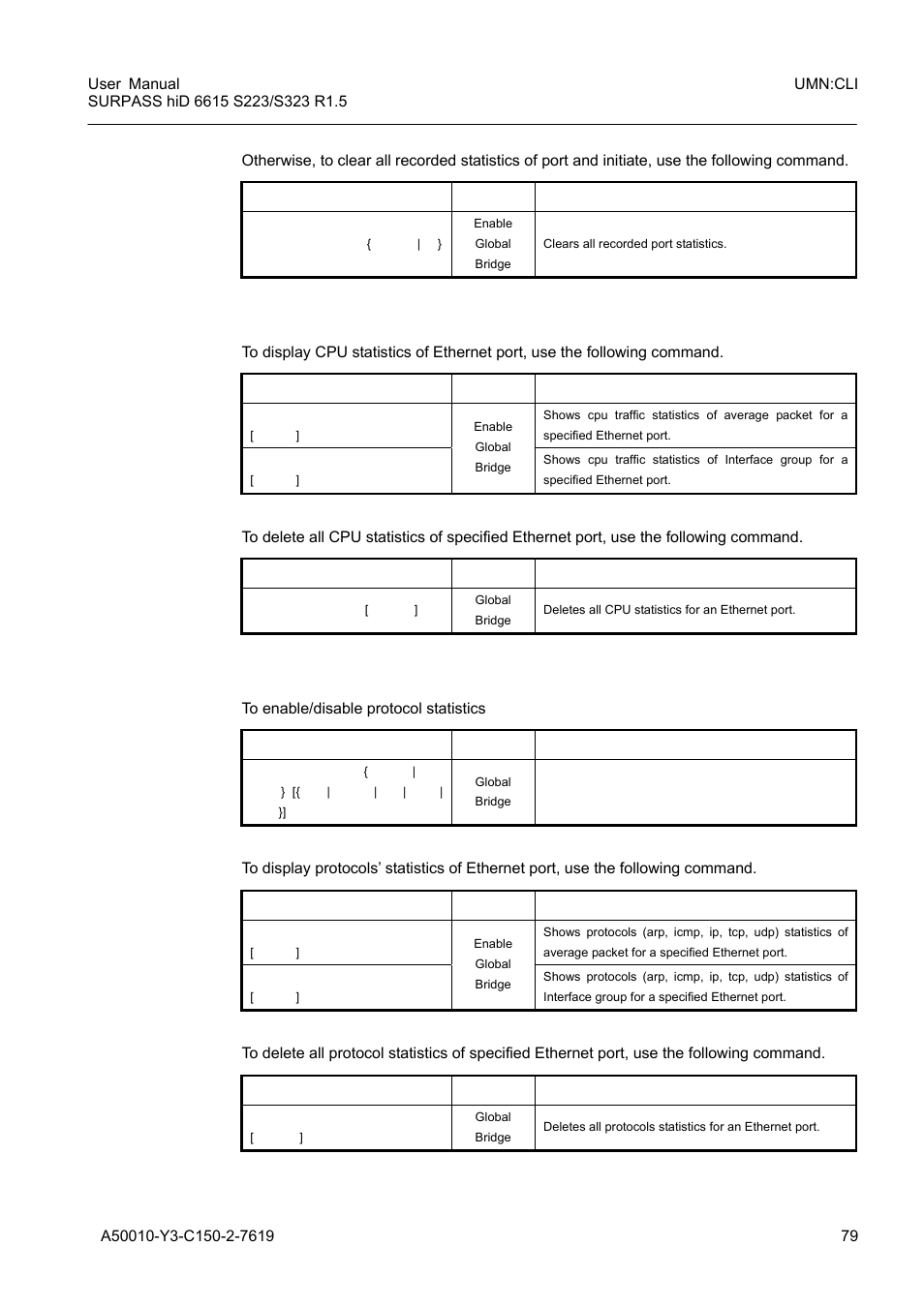 2 the cpu statistics, 3 the protocol statistics | Siemens S223 User Manual | Page 79 / 381