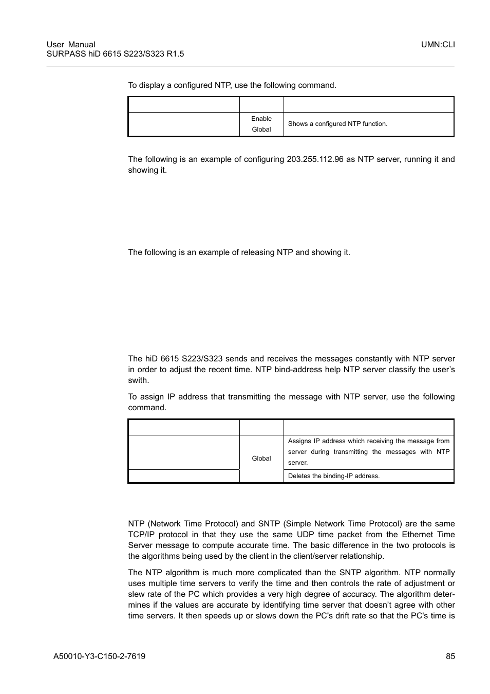 5 ntp (network time protocol), 6 simple network time protocol (sntp), Ntp (network time protocol) | Simple network time protocol (sntp) | Siemens S223 User Manual | Page 85 / 381