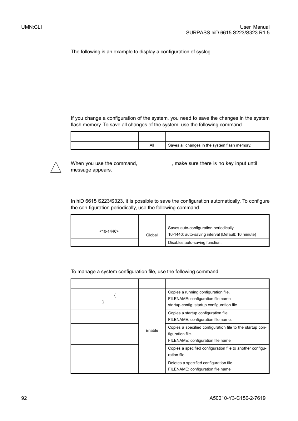 2 saving system configuration, 3 auto-saving, 4 system configuration file | Saving system configuration, Auto-saving, System configuration file | Siemens S223 User Manual | Page 92 / 381