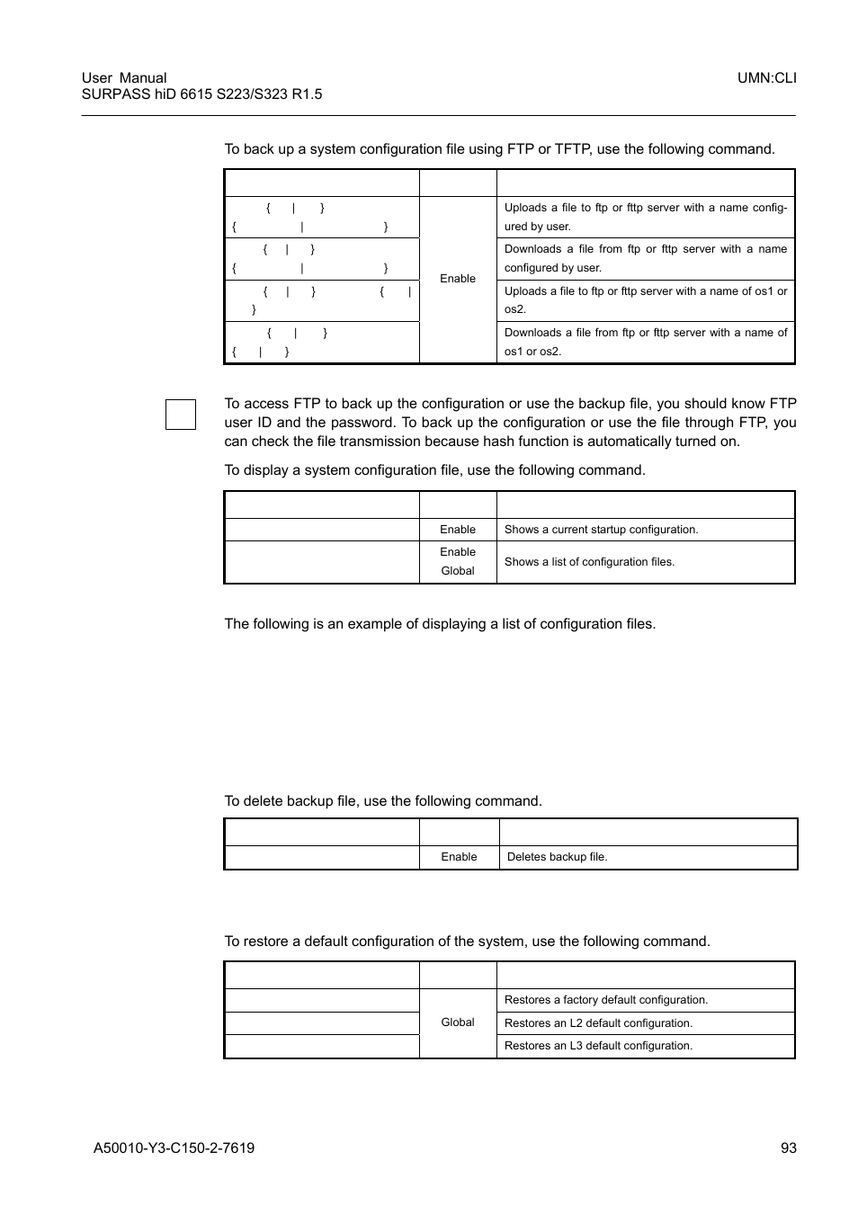 5 restoring default configuration, Restoring default configuration | Siemens S223 User Manual | Page 93 / 381