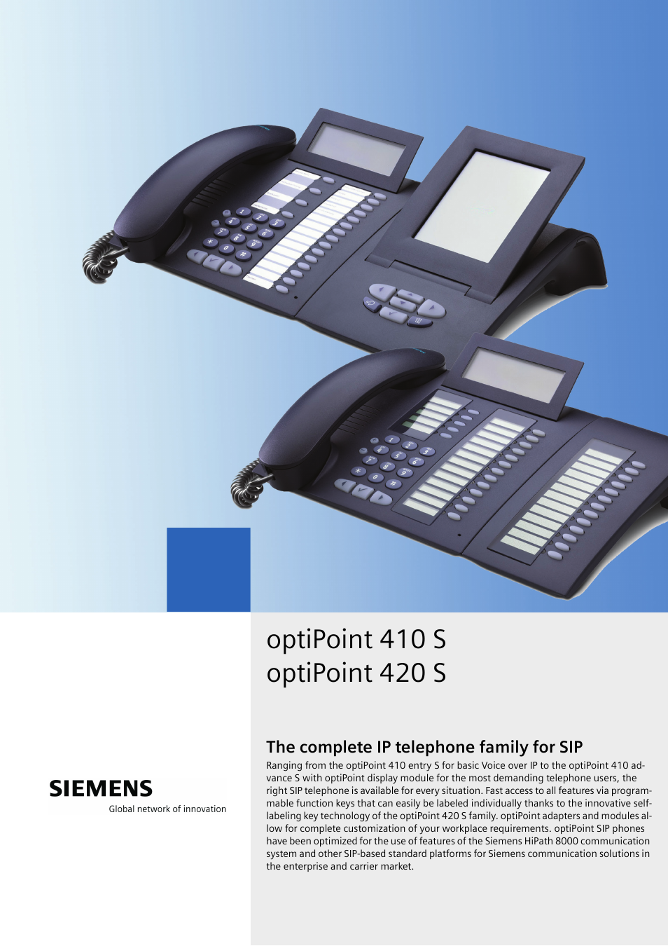 Siemens 410 S User Manual | 10 pages