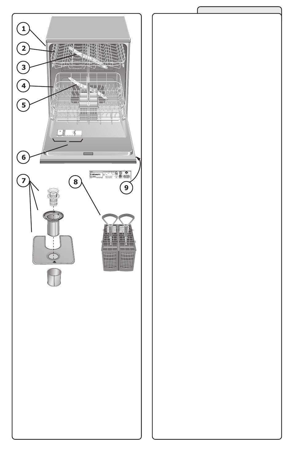 Dishwasher components, Figure 1/ilus. 1 | Siemens SL34A User Manual | Page 15 / 66