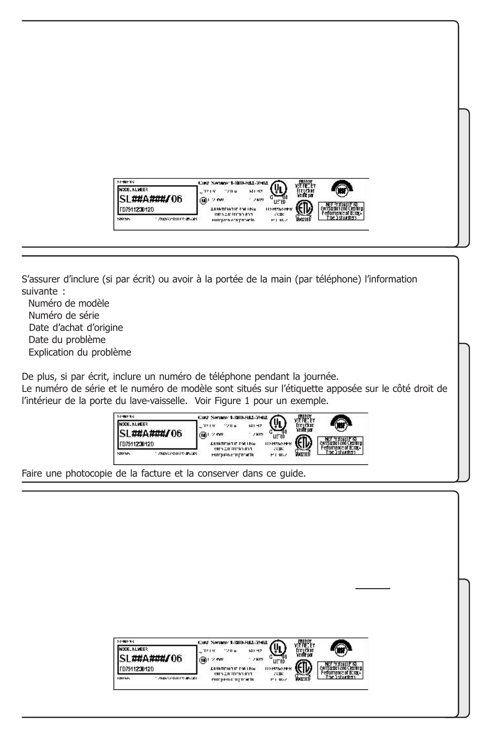 Customer service, Service a la clientele, Servicio al cliente | Siemens SL34A User Manual | Page 58 / 66