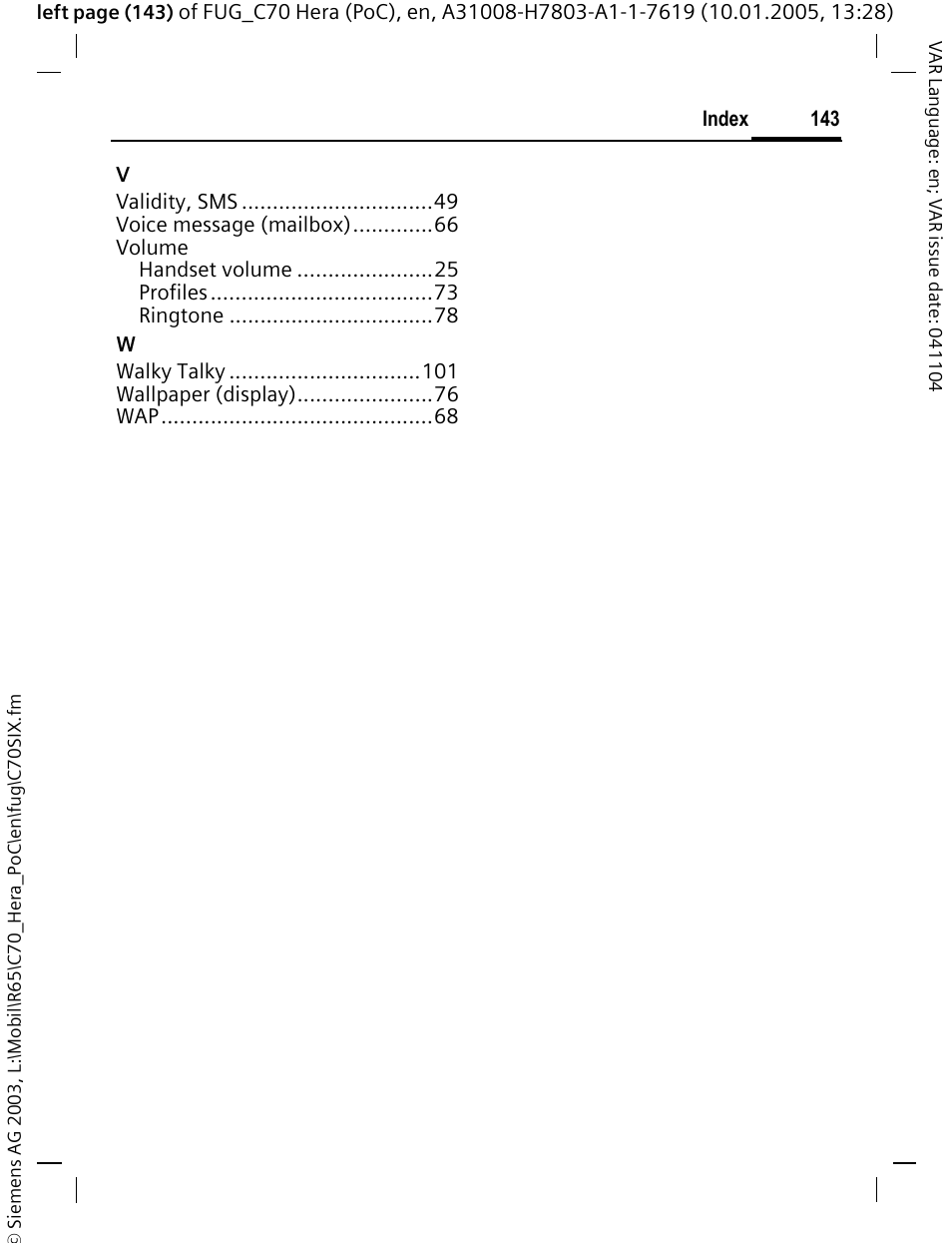 Siemens CT70 User Manual | Page 144 / 144