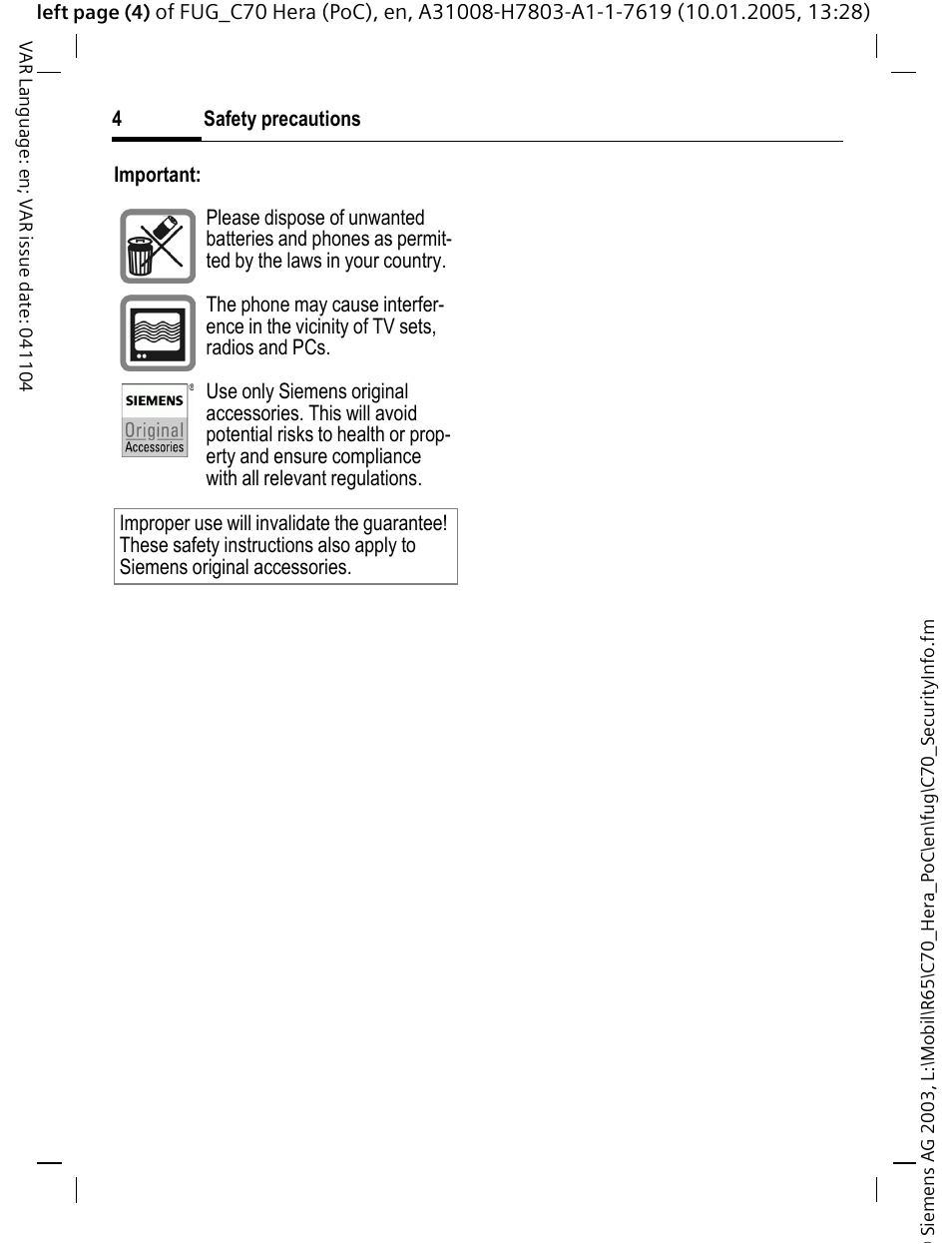 Siemens CT70 User Manual | Page 5 / 144