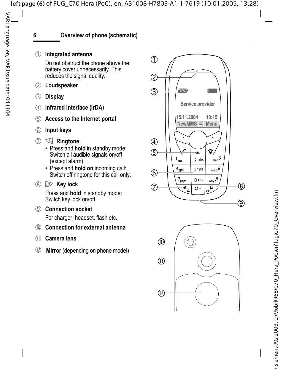 Siemens CT70 User Manual | Page 7 / 144