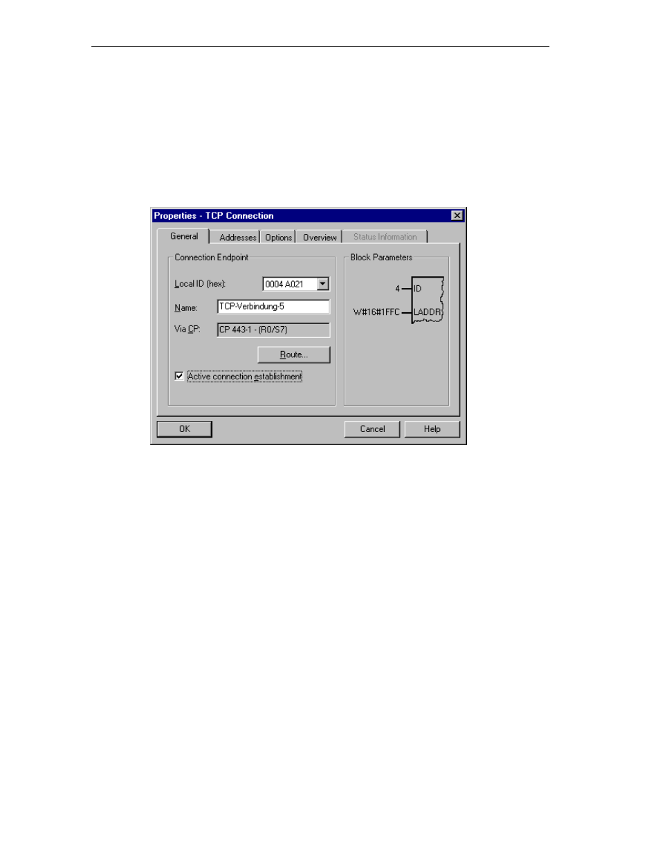1 specifying the local connection endpoint | Siemens Simantic Net NCM for Industrial Ethernet S7 User Manual | Page 120 / 222