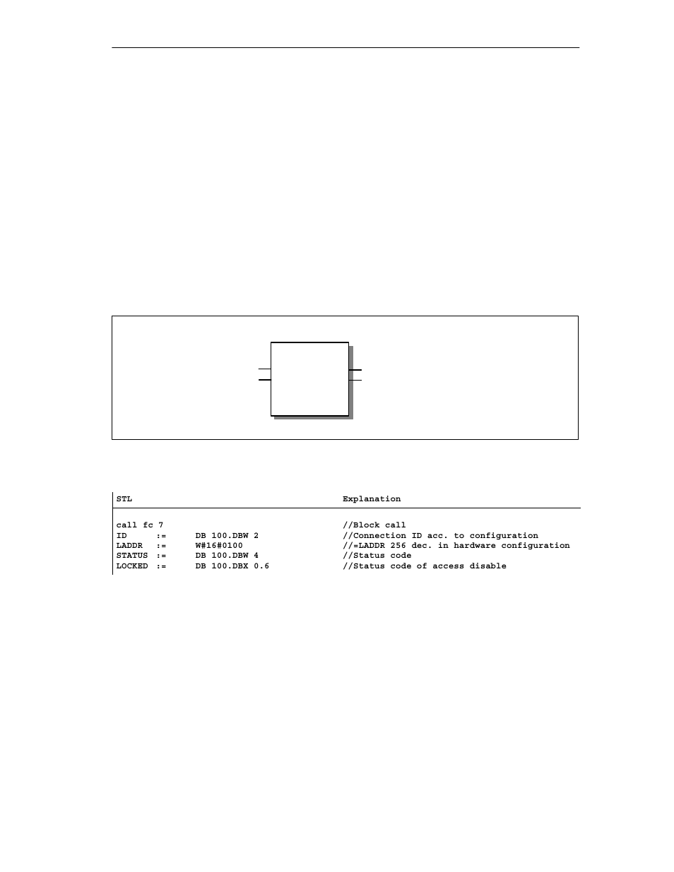 1 fc7 ag_lock, Meaning of the block, Call | Explanation of the formal parameters | Siemens Simantic Net NCM for Industrial Ethernet S7 User Manual | Page 169 / 222