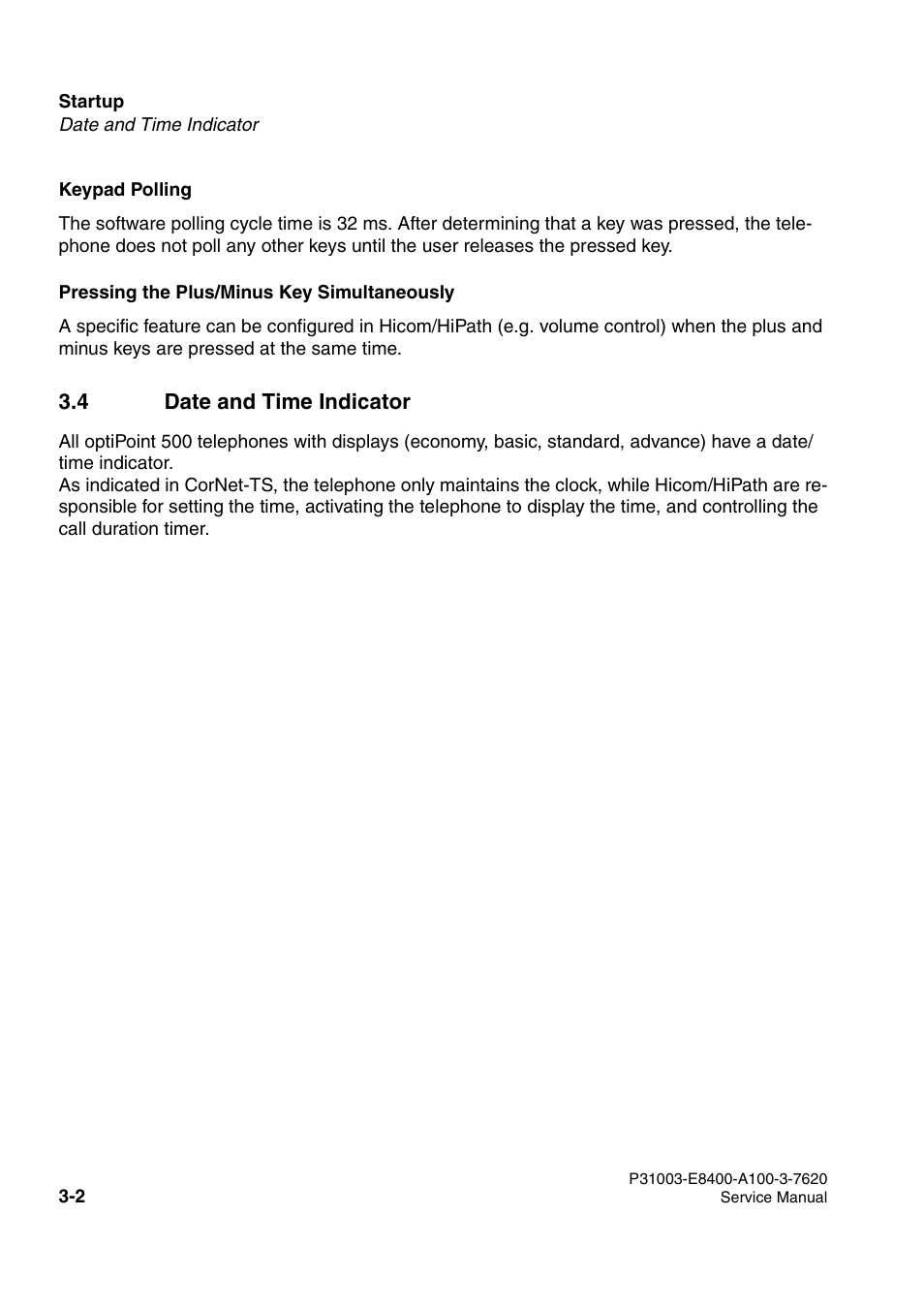 4 date and time indicator | Siemens OPTIPOINT 500 User Manual | Page 38 / 120