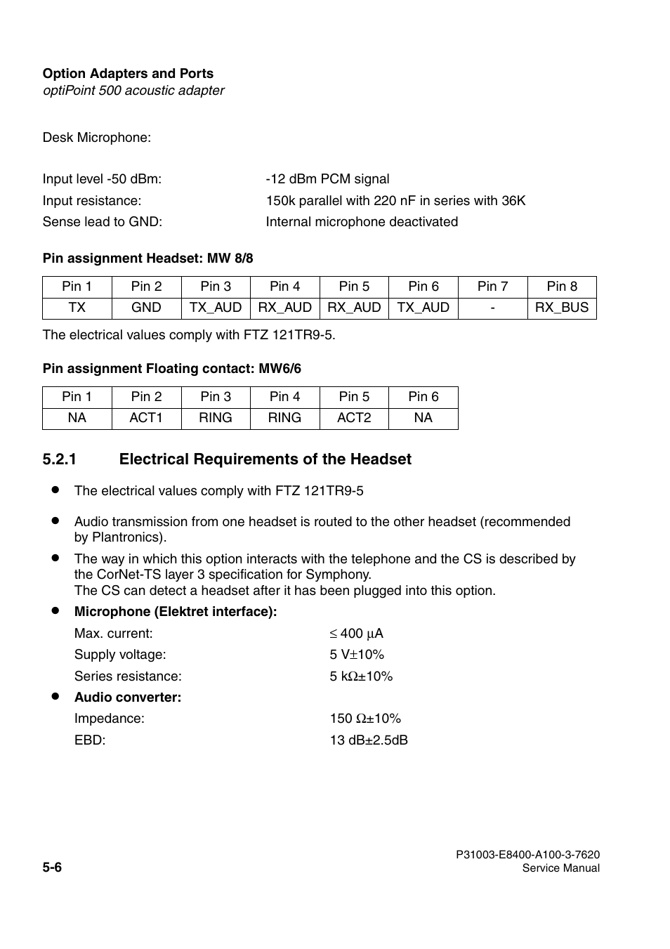 Siemens OPTIPOINT 500 User Manual | Page 52 / 120