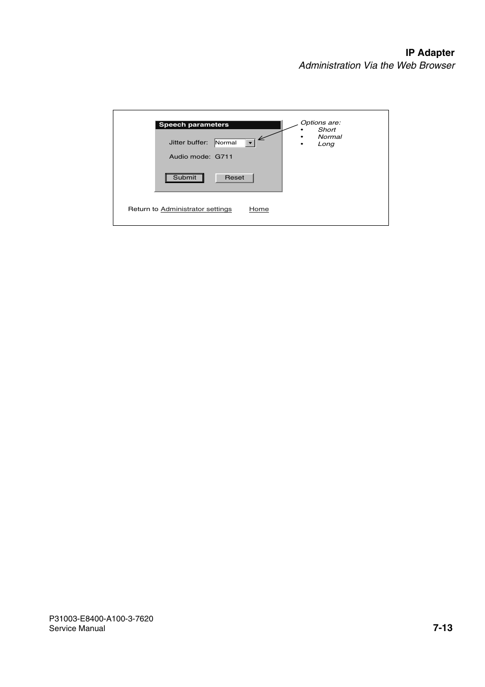 Ip adapter administration via the web browser | Siemens OPTIPOINT 500 User Manual | Page 77 / 120